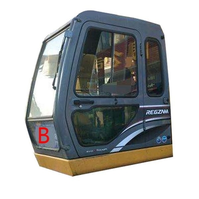 Vidro verde branco do táxi dos furos de Front Glass Replacement 10 da máquina escavadora para escavadores