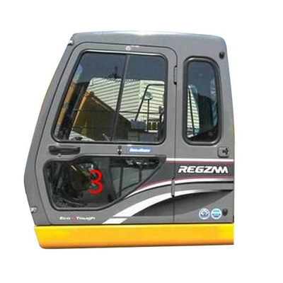 OEM da posição NO.3 de Cabin KATO Glass Left Door Lower da máquina escavadora
