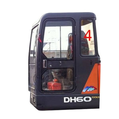 A substituição de Rear Windshield Glass da máquina escavadora de DAEWOO DH55 moderou