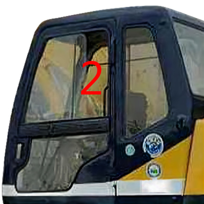 Posição grossa reta lateral esquerda NO.2 de Glass 5mm da máquina escavadora de Kobelco da posição