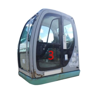 Substituição do para-brisas do verde da posição NO.3 de Glass Left Door da máquina escavadora do OEM KOBELCO mais baixa