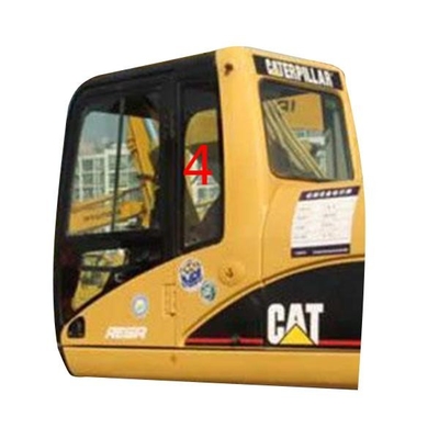 Posição traseira NO.4 da porta esquerda do para-brisa E320D CAT Excavator Window Replacement RoHS