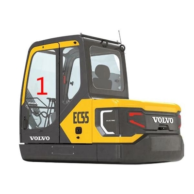 Posição de vidro NO.1 Digger Window Replacement da porta esquerda do para-brisa de EC55 VOLVO