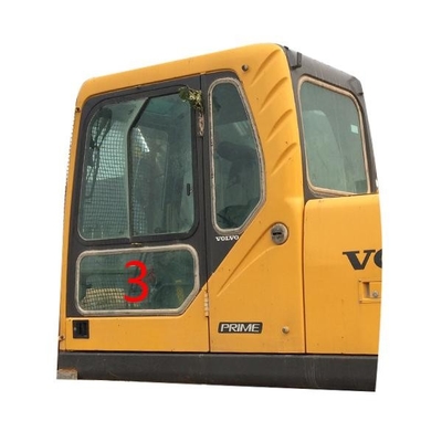 Vidro moderado 5mm de vidro de Cabin da máquina escavadora do para-brisa de EC240B VOLVO