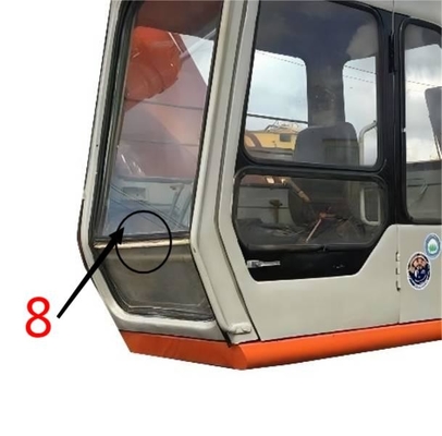 A posição No.8 de Glass Right Side da máquina escavadora de EX-1 EX120-1 EX200-1 HITACHI moderou o vidro