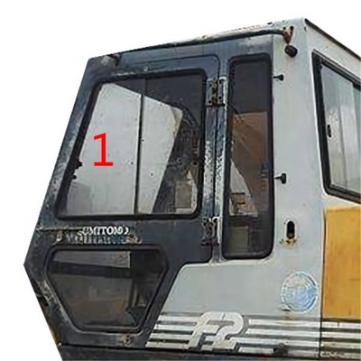 Porta de esquerda de vidro moderada para-brisa do táxi da máquina da construção de SH280 S280