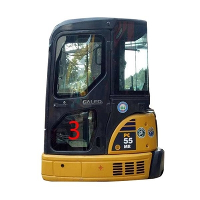 Posição NO.3 Digger Window Replacement da porta do OEM KOMATSU PC55MR Cab Glass Left mais baixa