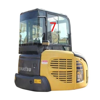 Posição lateral No.7 de Window Replacement Right da máquina escavadora de KOMATSU PC55MR do PONTO