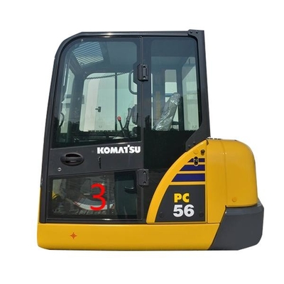 Substituição da janela da posição NO.3 da porta de esquerda do vidro do táxi do OEM KOMATSU PC6-7 PC56 mais baixa