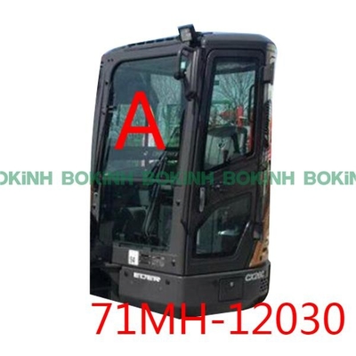 Máquina escavadora Cab Glass Front Upper Tempered Windshield de 71MH-12030 HYUNDAI 5MM grossos