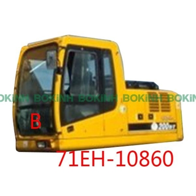 Máquina escavadora Cab Window Tempered de 71EH-10860 HYUNDAI Front Glass Down Position B