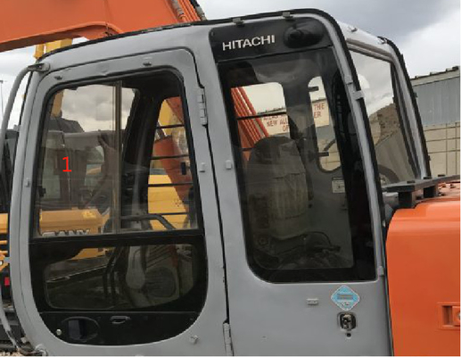 Posição lateral direita No.7 do vidro de Cab Window Tempered da máquina escavadora de 4457141 HITACHI