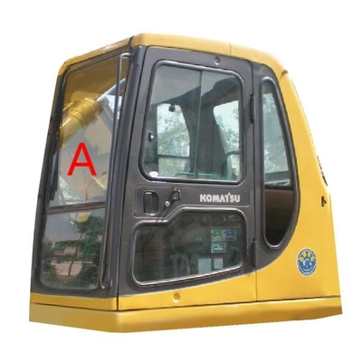 Nenhuma máquina escavadora de vidro Front Windscreen Glass do táxi de KOMATSU dos furos