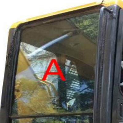 Nenhuma máquina escavadora de vidro Front Windscreen Glass do táxi de KOMATSU dos furos