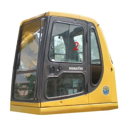 posição reta NO.2 do lado de Windscreen Replacement Left da máquina escavadora de 5mm