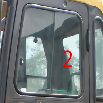 posição reta NO.2 do lado de Windscreen Replacement Left da máquina escavadora de 5mm