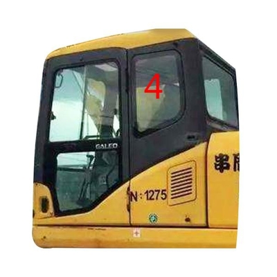 A máquina escavadora resistente Window Glass Cab da temperatura para trás saiu da posição lateral NO.4