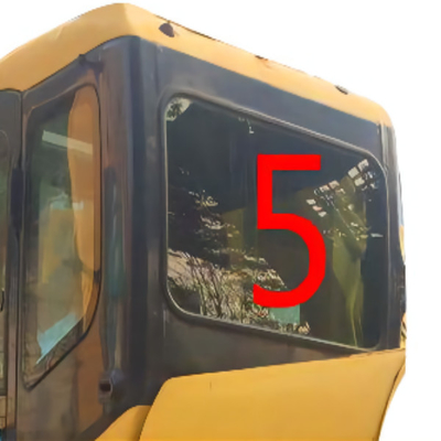 a máquina escavadora de vidro Cabin Back Side KOMATSU do táxi largo de 520mm curvou o vidro moderado