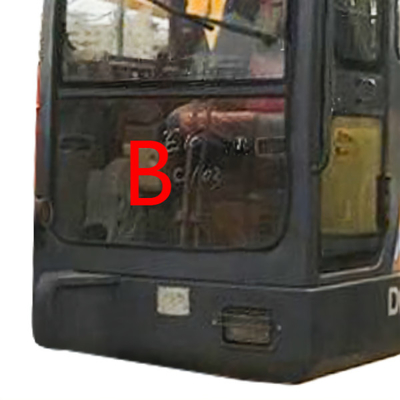 Máquina escavadora Windshield Front Glass Tempered de DAEWOO DH55