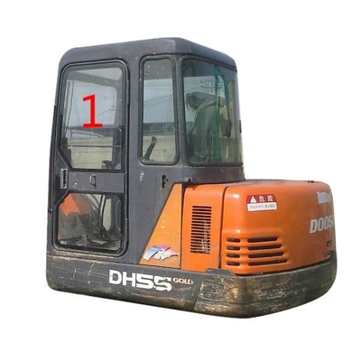 Máquina escavadora Windshield de DAEWOO DH55 Volvo do lado esquerdo 5mm densamente