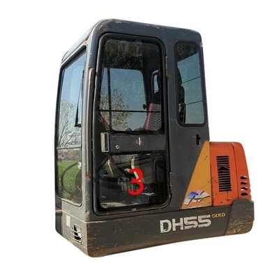 Máquina escavadora Cab Glass da máquina da construção 5mm densamente 450mm largamente