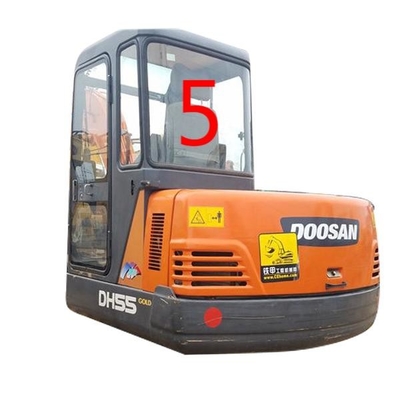 Posição branca NO.5 do verso de Cab Glass DAEWOO DH55 da máquina escavadora