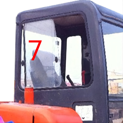 Posição lateral direita NO.7 de Komatsu Cab Glass da máquina escavadora de DAEWOO DH55 do PONTO