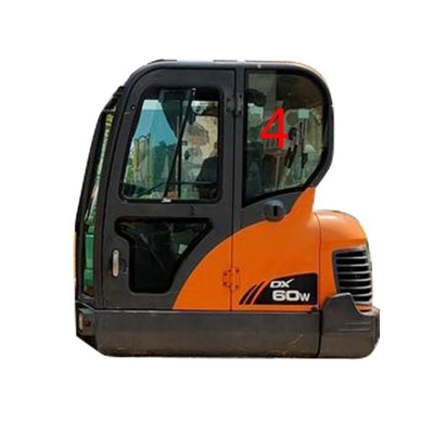 Posição traseira NO.4 da porta esquerda do vidro de DX60-9 DX70 DOOSAN