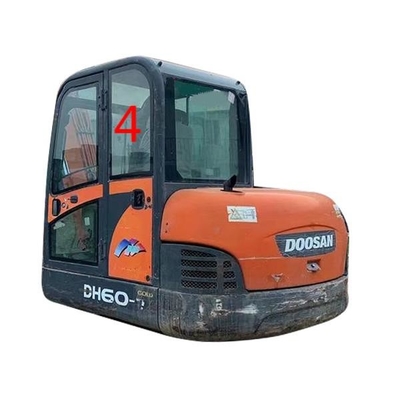 Vidro do táxi de DH55 DOOSAN para a posição traseira verde NO.4 da porta esquerda dos escavadores