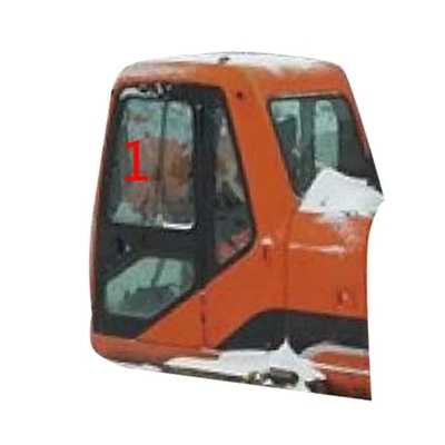 A posição esquerda NO.1 do lado da inclinação do vidro de DX220LC-7 DX225LC-9 DOOSAN moderou a máquina escavadora Cab Glass