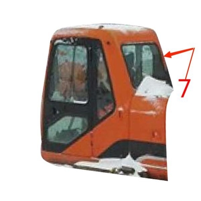 Vidro de janela do para-brisa do FCC DOOSAN Digger Glass Replacement Right Side