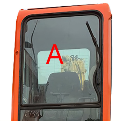 Máquina escavadora Windscreen Replacement DOOSAN Front Up Position A de DX225LC-7 DX150LC-7