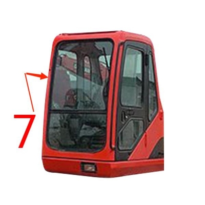 Vidro de janela do para-brisa do FCC DOOSAN Digger Glass Replacement Right Side