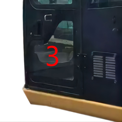Vidro resistente de dobra do táxi de CATERPILLAR para posição NO.3 da porta esquerda do OEM dos escavadores a mais baixa
