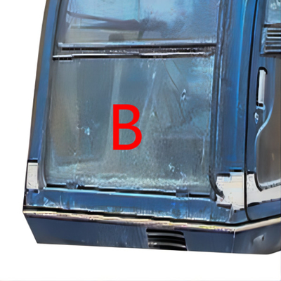 Altura de Front Glass Replacement 820mm largamente 490mm da máquina escavadora do FCC