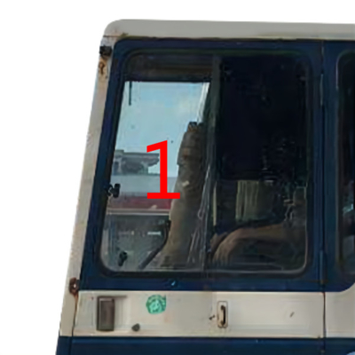 Máquina escavadora esquerda de vidro Door Window Replacement do táxi de alto impacto de KOMATSU da força