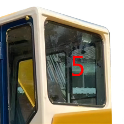Substituição de vidro de dobra de Back Side Window da máquina escavadora do táxi resistente de KOMATSU
