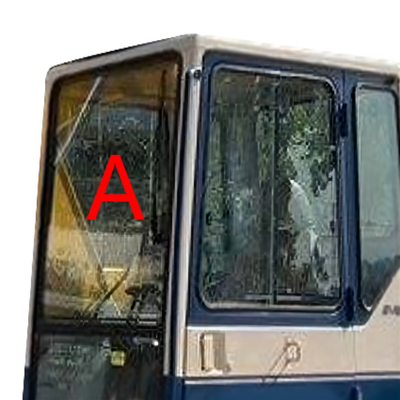 Substituição de vidro de Front Up Tempered Glass Window do táxi de KOMATSU do verde do FCC