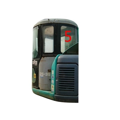 Máquina escavadora lateral de dobra Windshield de Window Glass Back da máquina escavadora verde resistente