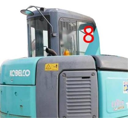 Posição lateral direita resistente NO.8 de Cab Glass KOBELCO da máquina escavadora da temperatura