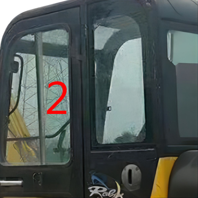 A máquina escavadora Door Window Replacement de HYUNDAI R60-7 saiu da posição lateral reta NO.2