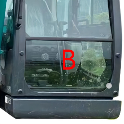 vidro de Front Glass Replacement Green Tempered da máquina escavadora de 5mm para o para-brisa