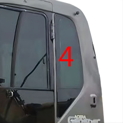 para-brisa traseiro da posição NO.4 da porta de Glass Replacement Left da máquina escavadora de 600mm