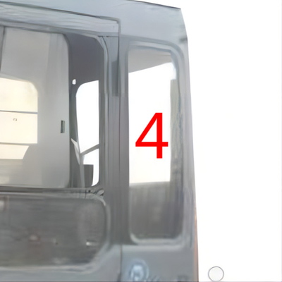 Posição NO.4 da parte traseira de Glass Left Door da máquina escavadora de HITACHI do PONTO