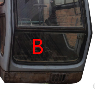 Máquina escavadora branca Window Replacement de Front Windscreen Glass HITACHI