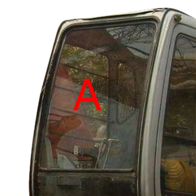 Máquina escavadora Glass Front Up Windshield Window Glass do OEM HITACHI