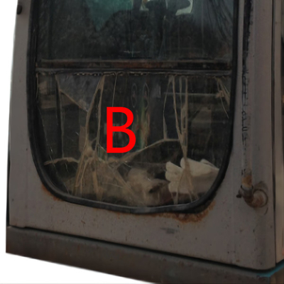 Máquina escavadora Window Replacement Front Down Position B de SK-6 SK230-6 SK-8 KOBELCO