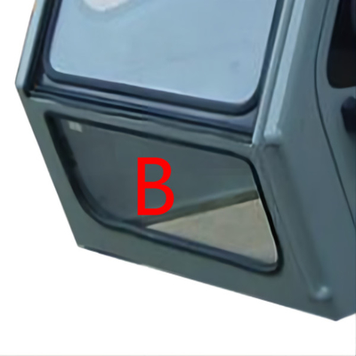 máquina escavadora Windscreen Replacement Tempered Front Down Glass de 755mm 310mm