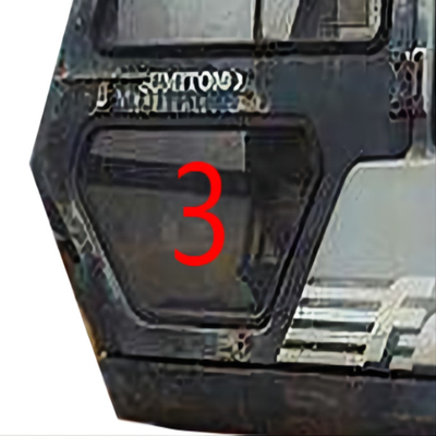 O para-brisa do OEM moderou a máquina escavadora de vidro da substituição SUMITOMO