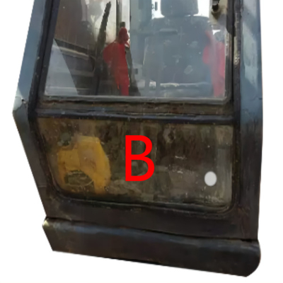 Cabine de máquina Front Windscreen da construção de Door Window Replacement da máquina escavadora S280